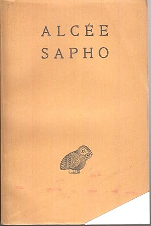 Seller image for Alce. Sapho Texte tabli Et Traduit. for sale by Jonathan Grobe Books