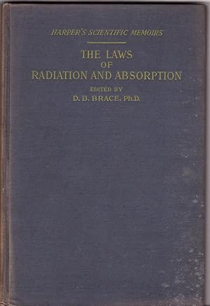 Seller image for THE LAWS OF RADIATION AND ABSORPTION: Memoirs by Prevost, Stewart, Kirchhoff, and Kirchhoff and Bunsen for sale by The Maine Bookhouse