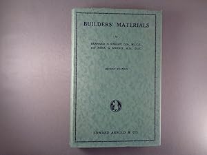 Imagen del vendedor de Builders' Materials a la venta por Strawberry Hill Books