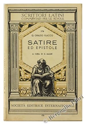 Imagen del vendedor de SATIRE ED EPISTOLE. A cura di D.Magr.: a la venta por Bergoglio Libri d'Epoca