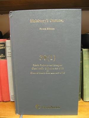 Bild des Verkufers fr Halsbury's Statutes: Fourth Edition, 38 (1): Roads, Railways and Transport (Road Traffic Offenders Act 1988 to Channel Tunnel Rail Link Act 1996) zum Verkauf von PsychoBabel & Skoob Books