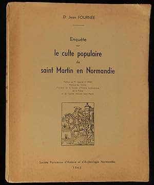Seller image for ENQUTE SUR LE CULTE POPULAIRE DE SAINT MARTIN EN NORMANDIE . for sale by Librairie Franck LAUNAI