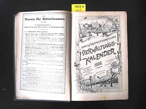 Immagine del venditore per Land- und Forstwirtschaftlicher Verwaltungskalender 1896. Herausgegeben vom Vereine fr Gterbeamte in Wien. venduto da Augusta-Antiquariat GbR