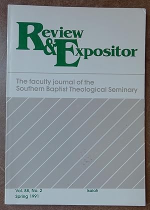 Immagine del venditore per Review & Expositor: The Faculty Journal of the Southern Baptist Theological Seminary - Vol. 88, No. 2 Spring 1991 venduto da Faith In Print