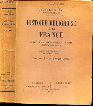 Bild des Verkufers fr HISTOIRE RELIGIEUSE DE LA FRANCE - zum Verkauf von Le-Livre