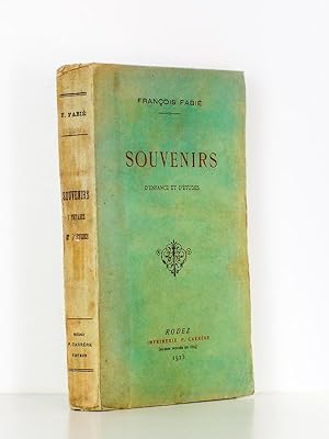 Seller image for Souvenirs d'enfance et d'tudes for sale by Librairie du Cardinal