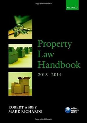 Property Law Handbook 2013-2014 (Blackstone Legal Practice Companion)