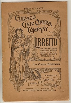 Les Contes d'Hoffmann Libretto: The Original Italian, French or German Libretto with a Correct En...