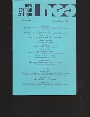 New German Critique 47 (Spring-Summer 1989)