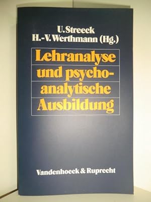 Bild des Verkufers fr Lehranalyse und psychoanalytische Ausbildung zum Verkauf von Antiquariat Weber