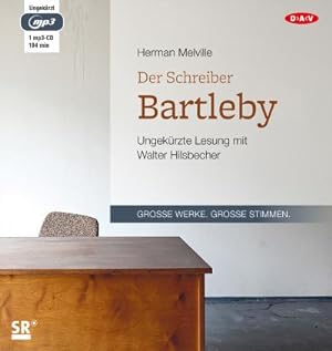 Bild des Verkäufers für Der Schreiber Bartleby, 1 Audio-CD, 1 MP3 : Ungekürzte Lesung zum Verkauf von AHA-BUCH GmbH