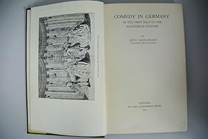 Bild des Verkufers fr Comedy in Germany in the First Half of the Eighteenth Century. zum Verkauf von Antiquariat Bookfarm