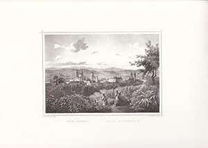 Eger, Delröll, Erlau Mittagsseite, Stahlstich um 1870 von J. Pöppel nach L. Rohbock, Blattgröße: ...