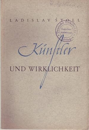 Seller image for Knstler und Wirklichkeit for sale by Graphem. Kunst- und Buchantiquariat