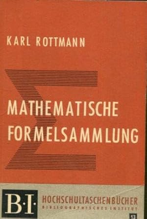 MATHEMATISCHE FORMELSAMMLUNG.