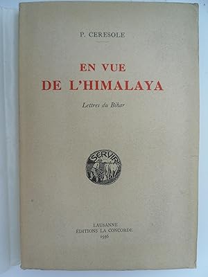 Seller image for En vue de l'Himalaya - Lettres du Bihar for sale by Philippe Moraux