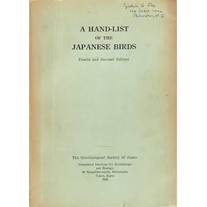 Seller image for A Hand-List of the Japanese Birds. Fourth and Revised Edition for sale by Buteo Books