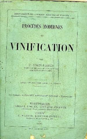 Immagine del venditore per PROCEDES MODERNES DE VINIFICATION. venduto da Le-Livre