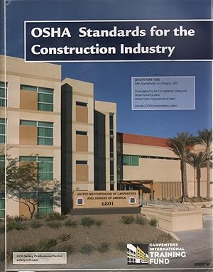 Seller image for Osha Standards for the Construction Industry, 2007 Edition for sale by Jonathan Grobe Books
