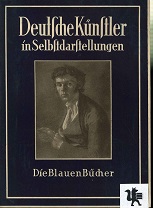 Deutsche Künstler in Selbstdarstellungen. Die blauen Bücher