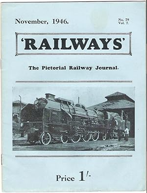 Imagen del vendedor de Railways - the Pictorial Railway Journal No.80 Vol.7 November 1946 a la venta por Anvil Books