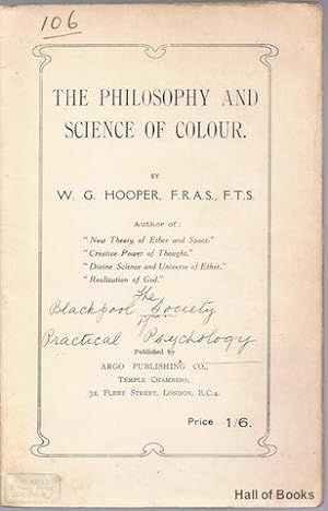 Bild des Verkufers fr The Philosophy And Science Of Colour zum Verkauf von Hall of Books