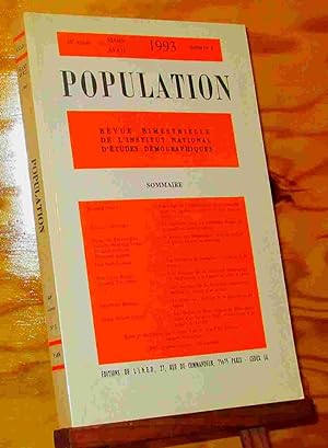Seller image for POPULATION - NUMERO 2 - 1993 for sale by Livres 113