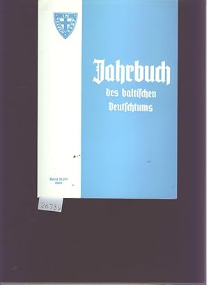 Bild des Verkufers fr Jahrbuch des baltischen Deutschtums 2001 zum Verkauf von Windau Antiquariat