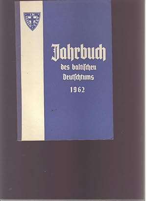 Bild des Verkufers fr Jahrbuch des baltischen Deutschtums 1962 zum Verkauf von Windau Antiquariat