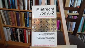 Seller image for Mietrecht von A - Z. 12., neubearbeitete und ergnzte Auflage. for sale by Antiquariat Floeder