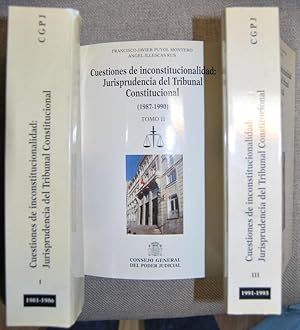 Bild des Verkufers fr CUESTIONES DE INCONSTITUCIONALIDAD: JURISPRUDENCIA DEL TRIBUNAL CONSTITUCIONAL (1981-1986) zum Verkauf von Fbula Libros (Librera Jimnez-Bravo)