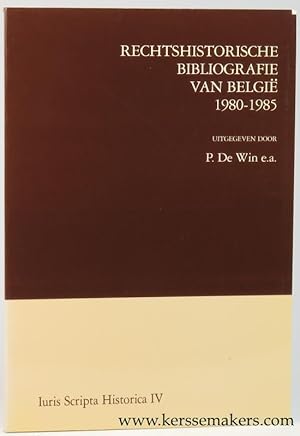 Immagine del venditore per Rechtshistorische Bibliografie van Belgi 1980 - 1985. venduto da Emile Kerssemakers ILAB
