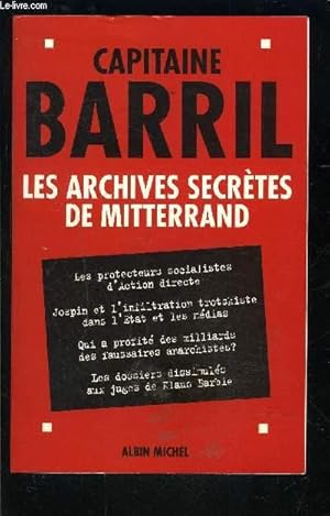 Seller image for LES ARCHIVES SECRETES DE MITTERRAND for sale by Le-Livre