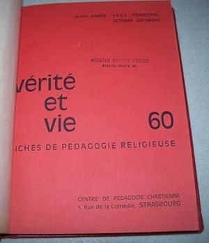 Verite et Vie: Fiches de Pedagogie Religieuse October-December 1963 #60