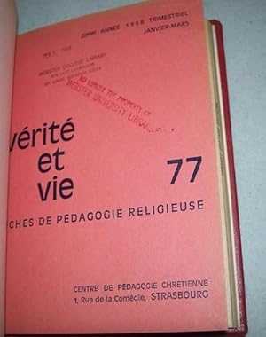 Verite et Vie: Fiches de Pedagogie Religieuse January-March 1968 #77