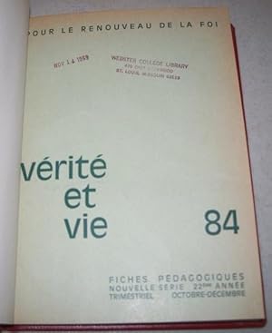 Verite et Vie: Fiches Pedagogiques October-December 1969 #84