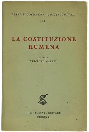 Immagine del venditore per LA COSTITUZIONE RUMENA.: venduto da Bergoglio Libri d'Epoca