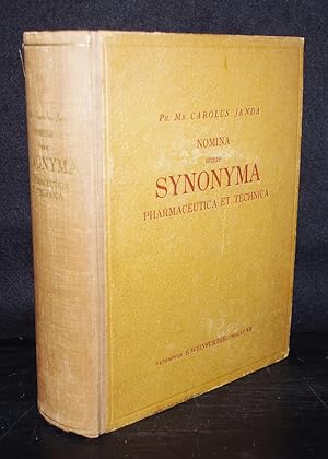 Nomina atque synonyma pharmaceutica et technica in lingua latina, bohemica, germanica et slovenic...