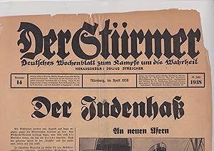 Der Stürmer. Nummer 14. Nurnberg, im April 1938. 16. Jahr 1938