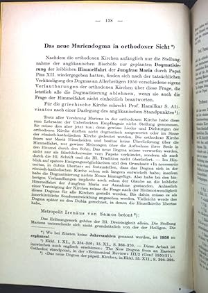 Bild des Verkufers fr Das neue Mariendogma in orthodoxer Sicht; Sonderdruck aus: Internationale Kirchliche Zeitschrift, Heft 3; zum Verkauf von books4less (Versandantiquariat Petra Gros GmbH & Co. KG)