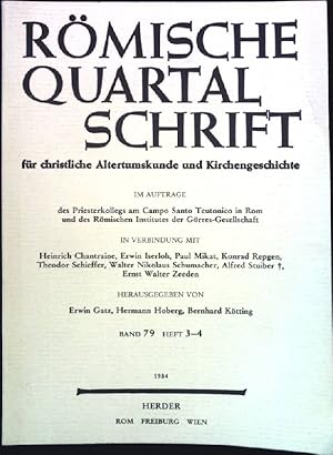 Seller image for Die Auseinandersetzungen um das Erste Vatikanische Konzil im Bistum Breslau. - Sonderdruck aus Band 79, Heft 3 - 4/1984 : Rmische Quartalschrift fr christliche Altertumskunde und Kirchengeschichte. for sale by books4less (Versandantiquariat Petra Gros GmbH & Co. KG)