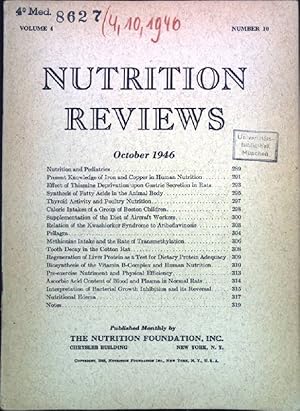 Tooth Decay in the cotton Rat. - In : Vol. 4, Number 19 October /1946, Nutrition Reviews.