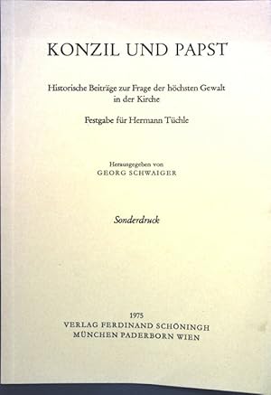 Bild des Verkufers fr Zur Frage der kumenizitt des Konzils von Trient: Eine Auseinandersetzung zwischen Stanislaus Orzechowski und Stanislaus Hosius; (SIGNIERTES EXEMPLAR); Sonderdruck aus: Konzil und Papst, Historische Beitrge zur Grage der hchsten Gewalt in der Kirche; Festgabe fr Hermann Tchle. zum Verkauf von books4less (Versandantiquariat Petra Gros GmbH & Co. KG)