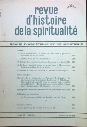 Seller image for Histoire de la spiritualit en Pologne, Etat des recherches (SIGNIERTES EXEMPLAR); Sonderdruck aus: revue d'histoire de la spiritualit, Tome 52, 3-4; Numero 207-208; for sale by books4less (Versandantiquariat Petra Gros GmbH & Co. KG)