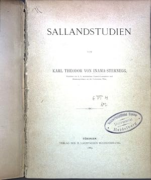 Image du vendeur pour Sallandstudien; mis en vente par books4less (Versandantiquariat Petra Gros GmbH & Co. KG)