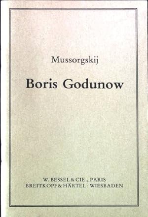 Immagine del venditore per Boris Godunow. - Musikalisches Volksdrama in vier Aufzgen und mit einem Prolog nach Puschkin und Karamsin. venduto da books4less (Versandantiquariat Petra Gros GmbH & Co. KG)