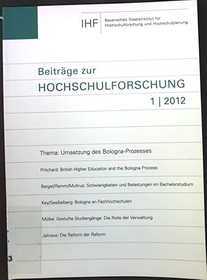 Immagine del venditore per Umsetzung des Bologna-Prozesses. Beitrge zur Hochschulforschung, Heft 1; venduto da books4less (Versandantiquariat Petra Gros GmbH & Co. KG)