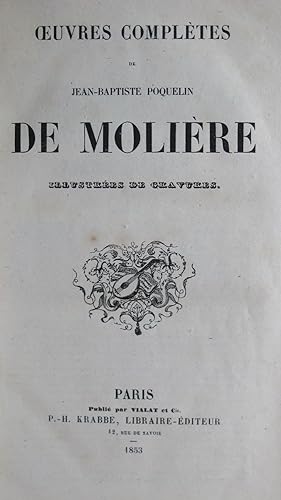 Bild des Verkufers fr Oeuvres Compltes De Jean-Baptiste Poquelin De Molire zum Verkauf von Antiquariat Mahrenholz