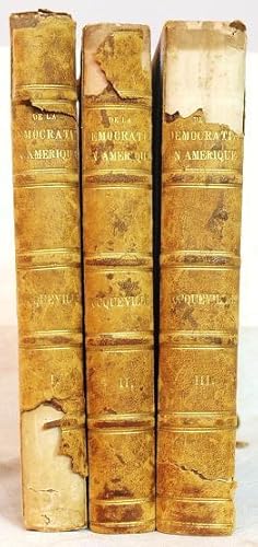 De la democratie en Amerique (3 volume set)