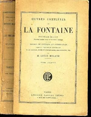 Imagen del vendedor de OEUVRES COMPLETES - TOME PREMIER /FABLES LA cigale et la fourmi - LE corbeau et le ranard / Conte ceux qui ont le gout difficile / Conseil tenu par les RAts / Les membres et l'estomac / Le lion amoureux / Le berger et la mer / Le cheval et le loup etc. a la venta por Le-Livre